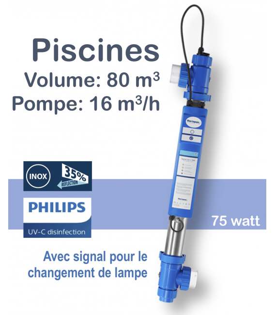 Générateur uvc piscine - BLUE LAGOON SIGNAL UV-C 75 W